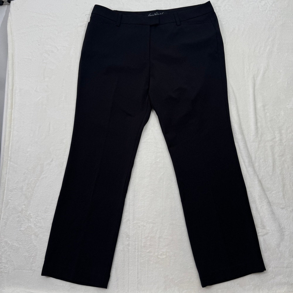 Gloria Vanderbilt Dress Pants‎ Womens 18 Black The Perfect Fit Straight Leg Work